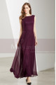 Classic Chiffon Purple Long Formal Dress For Prom - Ref L1901 - 07