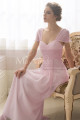 Long Evening Dress With Butterfly Sleeves - Ref L754 - 012