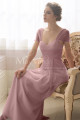 Long Evening Dress With Butterfly Sleeves - Ref L754 - 015