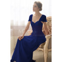 Long Evening Dress With Butterfly Sleeves - Ref L754 - 027