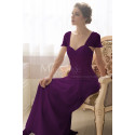 Long Evening Dress With Butterfly Sleeves - Ref L754 - 036