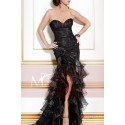 Robe longue Fleur Noire de soirée - Ref L179 - 02