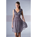 Short Grey Cocktail Dress - Ref C008 - 02