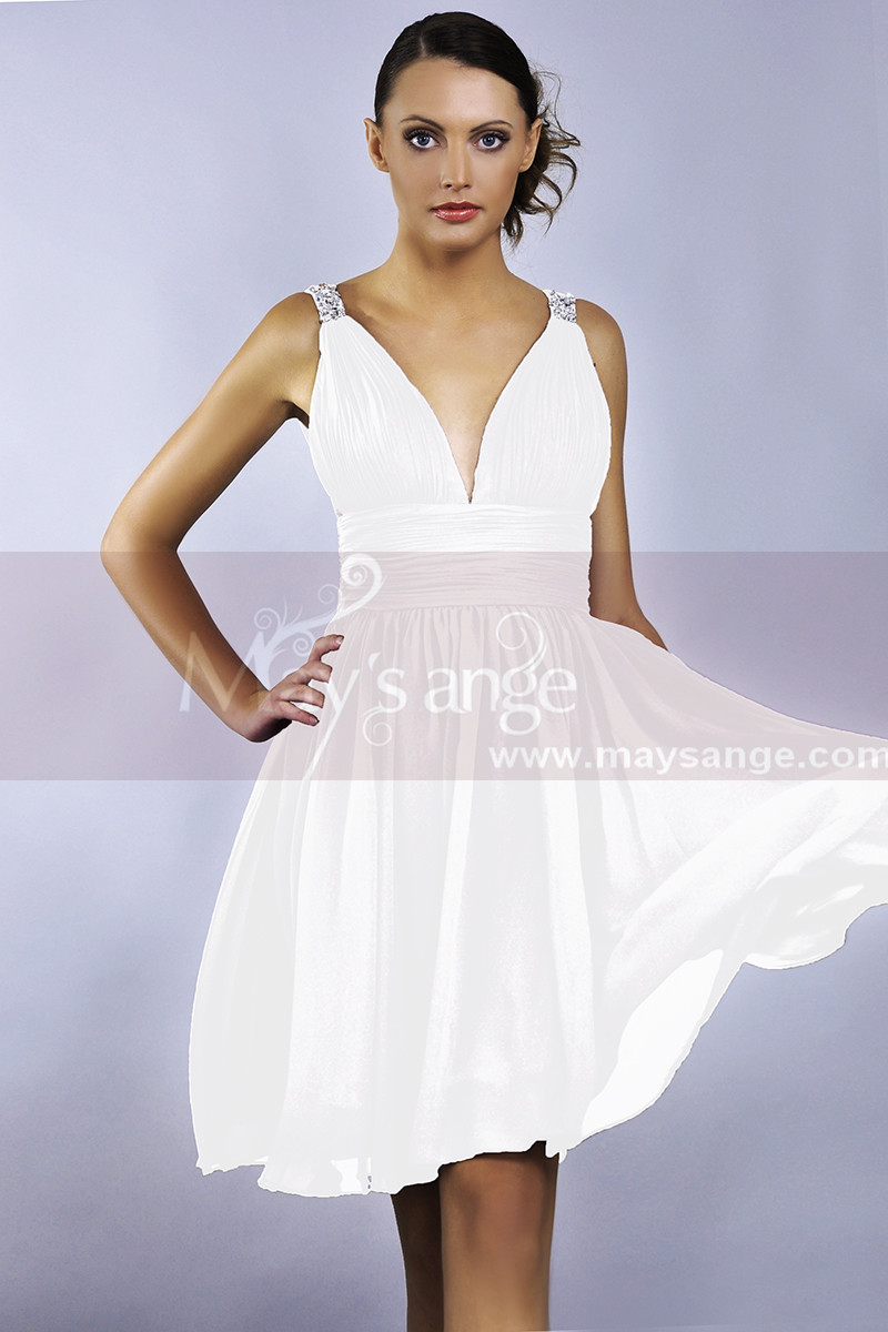 Robe De Cocktail Courte Effet Légèreté - Ref C035 - 01 Robe De Cocktail Courte Effet Légèreté - Ref C035 - 01
