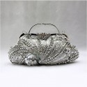 Little grey evening bag bohemian style - Ref SAC021 - 02