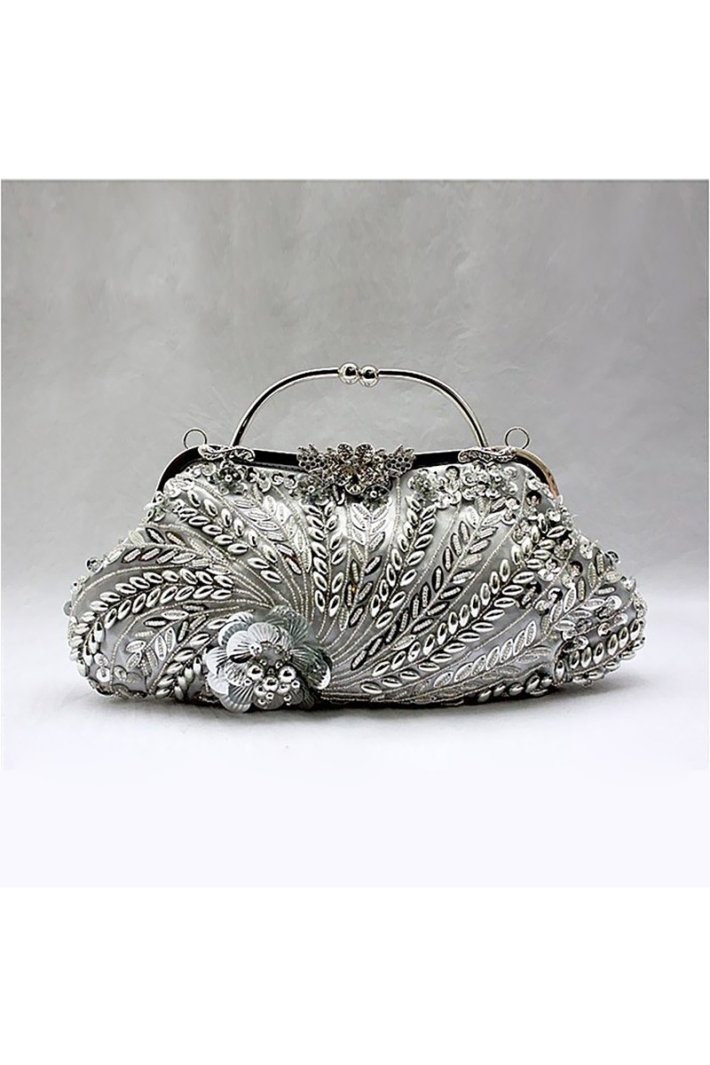 Sac Bohème gris - Ref SAC021 - 01 Sac Bohème gris - Ref SAC021 - 01