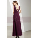 Classic Chiffon Purple Long Formal Dress For Prom - Ref L1901 - 02
