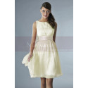 Short Pink Party Dress With Satin Belt - Ref C134 - 07