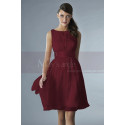 Short Pink Party Dress With Satin Belt - Ref C134 - 019