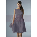 Short Pink Party Dress With Satin Belt - Ref C134 - 034