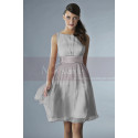 Short Pink Party Dress With Satin Belt - Ref C134 - 035