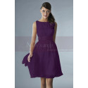Short Pink Party Dress With Satin Belt - Ref C134 - 033