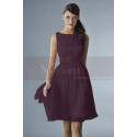 Short Pink Party Dress With Satin Belt - Ref C134 - 032