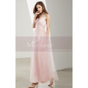 Sweetheart Bodice Pink Long Tulle Prom Dress With Straps - Ref L1924 - 04