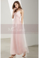 Sweetheart Bodice Pink Long Tulle Prom Dress With Straps - Ref L1924 - 04