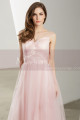 Sweetheart Bodice Pink Long Tulle Prom Dress With Straps - Ref L1924 - 05