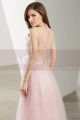 Sweetheart Bodice Pink Long Tulle Prom Dress With Straps - Ref L1924 - 03