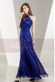 Side-Slit Lace Blue Wedding-Guest Dresses - Ref L1905 - 04