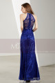 Side-Slit Lace Blue Wedding-Guest Dresses - Ref L1905 - 05