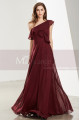 Long Beautiful Burgundy Evening Gowns With One Shoulder - Ref L1911 - 05