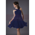 Violet Short Party Dress With Crossed Straps - Ref C191 - 027