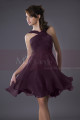 Violet Short Party Dress With Crossed Straps - Ref C191 - 035