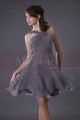 Violet Short Party Dress With Crossed Straps - Ref C191 - 038