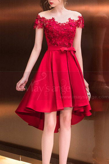 Robe De Soirée Courte Rouge Online, 54 ...