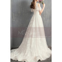 V-Neck Embroidered Bodice Bohemian Wedding Dresses With Flounce Sleeve - Ref M1906 - 04