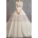 Winter Wedding Gowns with Top Beaded Jacket And Large Skirt - Ref M1913 - 05