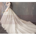 Winter Wedding Gowns with Top Beaded Jacket And Large Skirt - Ref M1913 - 03