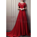 Elegant Long Ball Gown Dress With Sleeves - Ref L1933 - 02