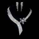 Sparkling bridal necklace shooting star - Ref E023 - 02