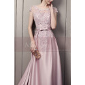 Embroidered Pink Long Formal Gowns With Sleeves - Ref L1934 - 02
