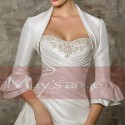 White winter long sleeve bolero bridal - Ref BOL001 - 02