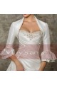 White winter long sleeve bolero bridal - Ref BOL001 - 02
