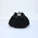 Small black evening bag with tie bow - Ref SAC031 - 02