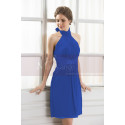 Midnight Blue Collar Party Dress - Ref C566 - 02