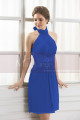 Midnight Blue Collar Party Dress - Ref C566 - 02