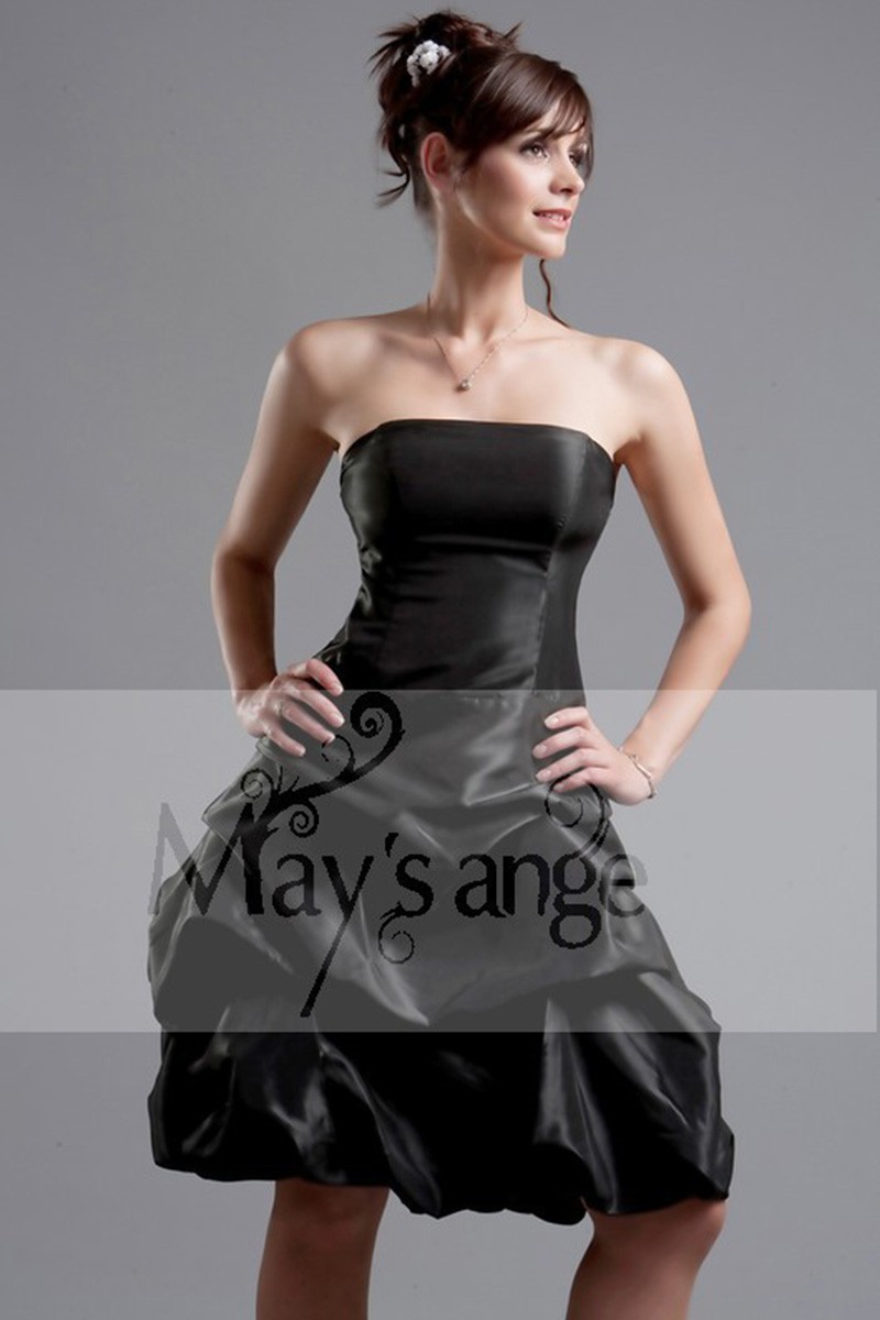 black taffeta cocktail dress