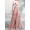 Long Tulle Embellished V-Neck Backless Prom Dress - Ref L1941 - 02