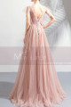 Long Tulle Embellished V-Neck Backless Prom Dress - Ref L1941 - 03