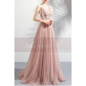 Long Tulle Embellished V-Neck Backless Prom Dress - Ref L1941 - 04