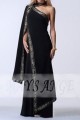 copy of Traditional Indian Sari Black color in satin - Ref L138 Promo - 02
