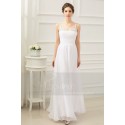 copy of white dress long evening with straps draped bust - Ref L228 Promo - 02