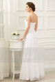 copy of white dress long evening with straps draped bust - Ref L228 Promo - 05