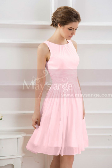 robe de fete courte petale de rose - C794 #1