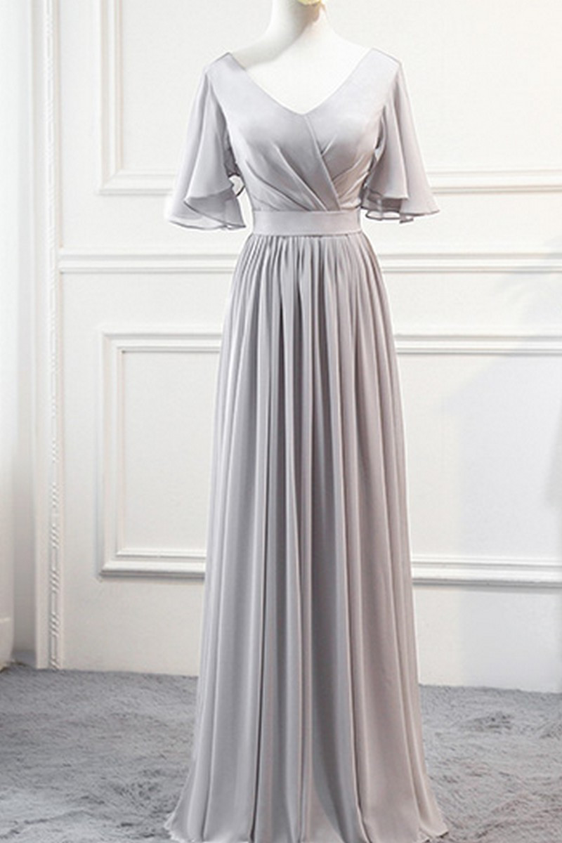 copy of Long Chiffon Evening Dress With Ruffles - Ref L906 - 01 copy of Long Chiffon Evening Dress With Ruffles - Ref L906 - 01
