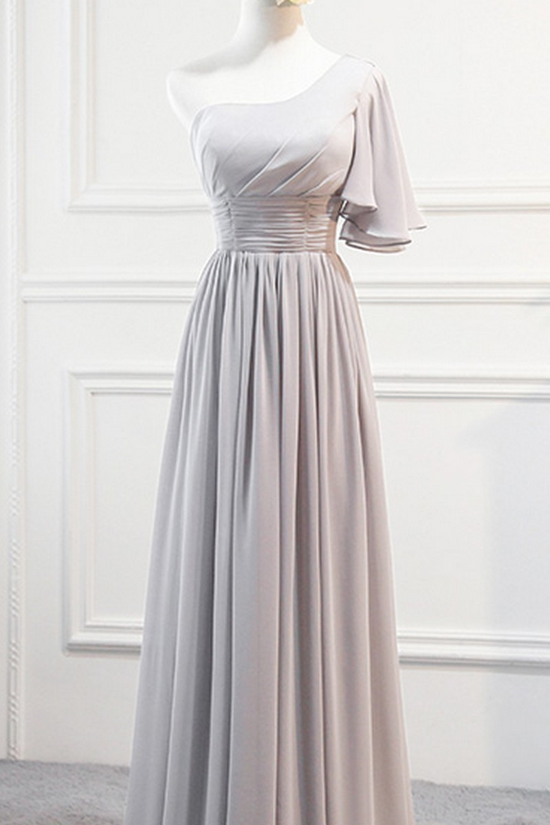 copy of Long Chiffon Evening Dress With Ruffles - Ref L907 - 01 copy of Long Chiffon Evening Dress With Ruffles - Ref L907 - 01