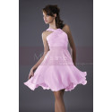 Robe de cocktail violet foncé Passiflore - Ref C080 - 013